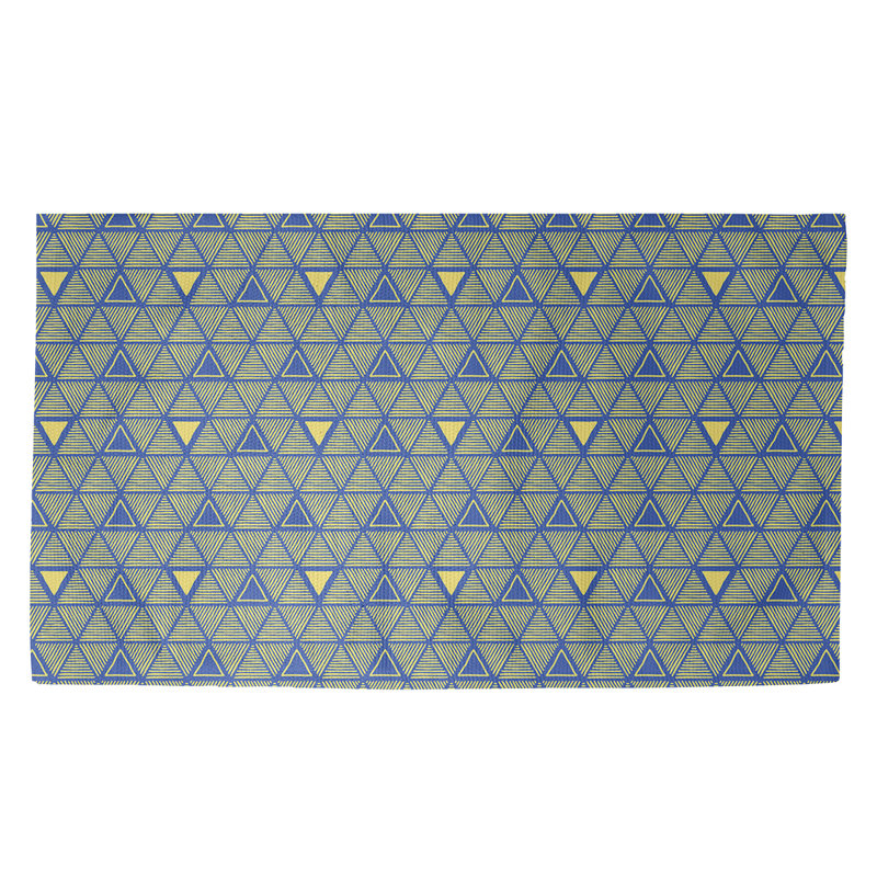 Tapis gris Triangles, Rectangle 2 pi x 3 pi