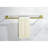 9 Piece Stainless Steel Bathroom Towel Rack - Brushed Gold, Rust- Build, Enhances Quality Control Assurance Guarantee Treatment,