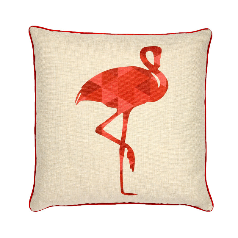 Housse de coussin carrée Schum, Rouge