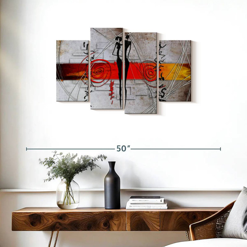 Villageois tribaux Leisha, H 22 po x l 36 po