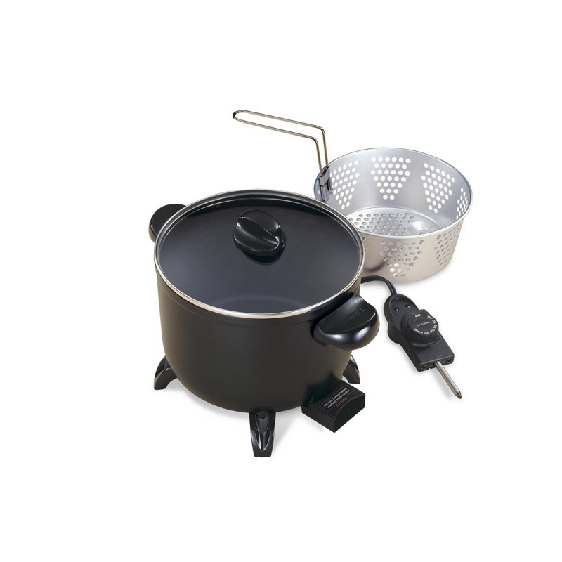 Presto 5 Qt. Black and Silver Non-Stick Multi-Cooker