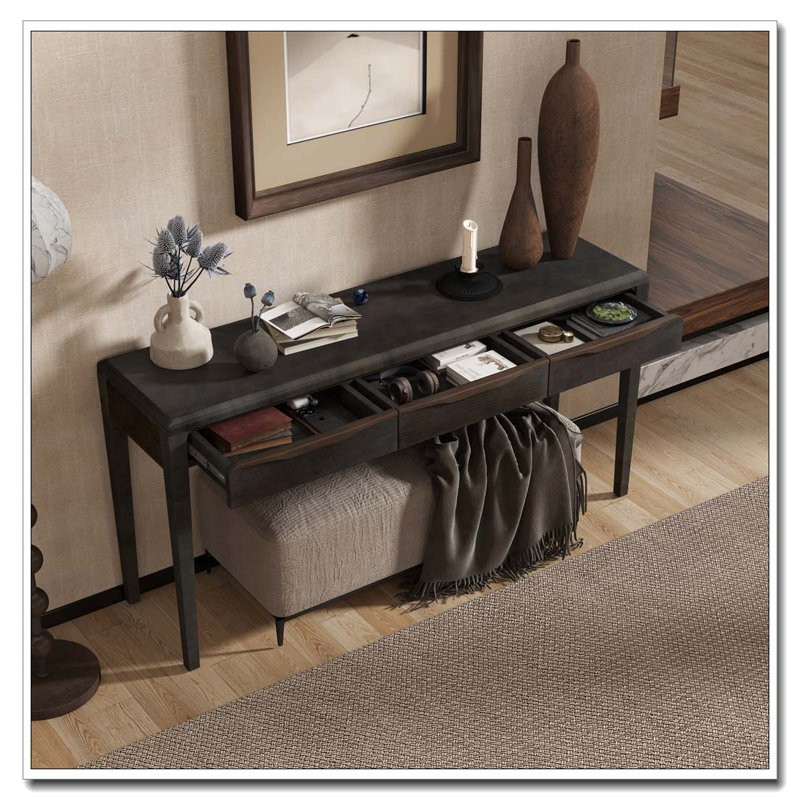 59.84'' Elegant Console Table, Natural