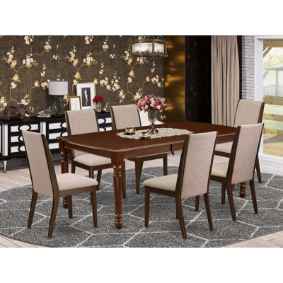 Njord Butterfly Leaf Rubberwood Solid Wood Dining Set