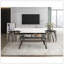 Table d'appoint 3 pièces: pierre frittée noire et métal pour une ambiance chic et une pièce tendance