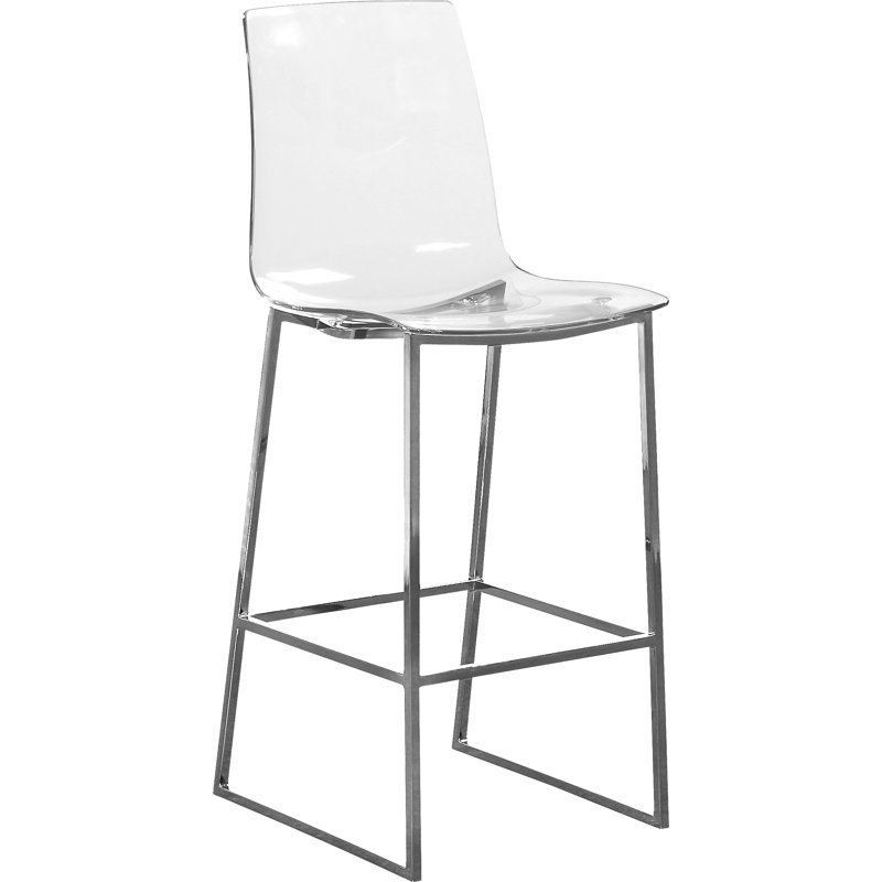 Tabouret de comptoir Lumen, Argent argent
