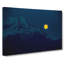 Yellow Moon Over The Mountain - Wrapped Canvas-55320284