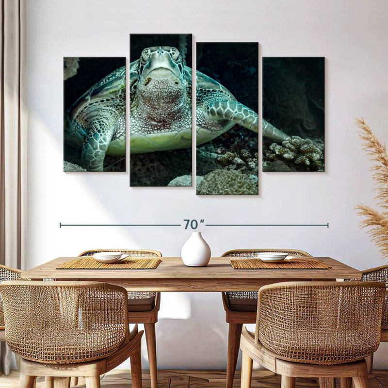 Brampt Bali Green Sea Turtle, 42" H x 68" W