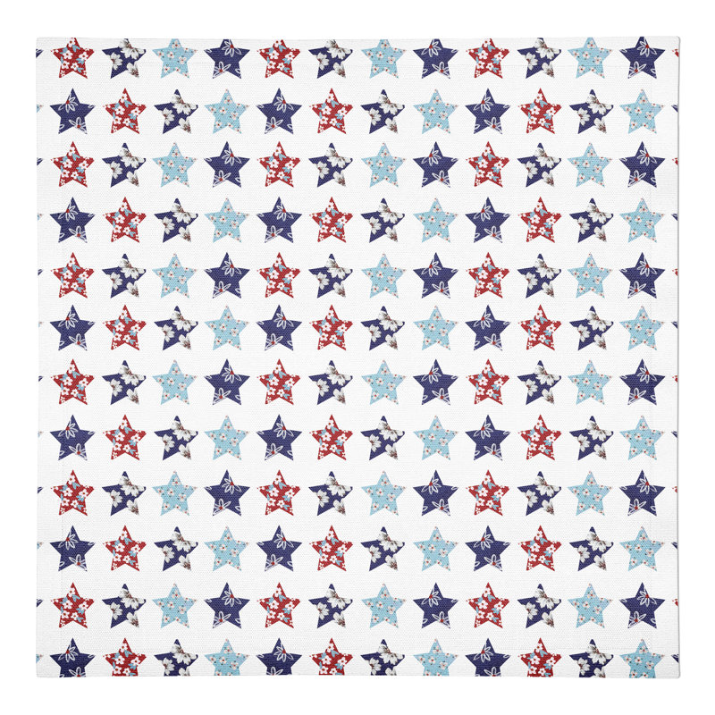Serviette motif floral