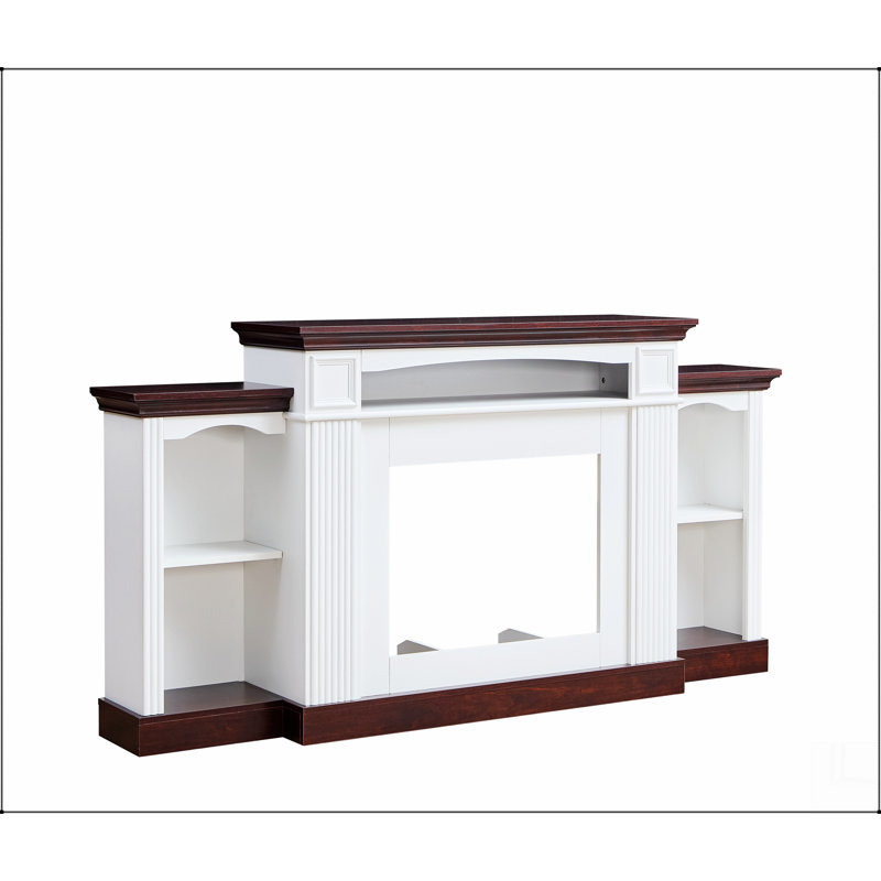 Meuble télé avec foyer électrique de 70 pouces Farmhouse Style