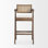 Indie Medium Brown w/ Cane Counter Stool