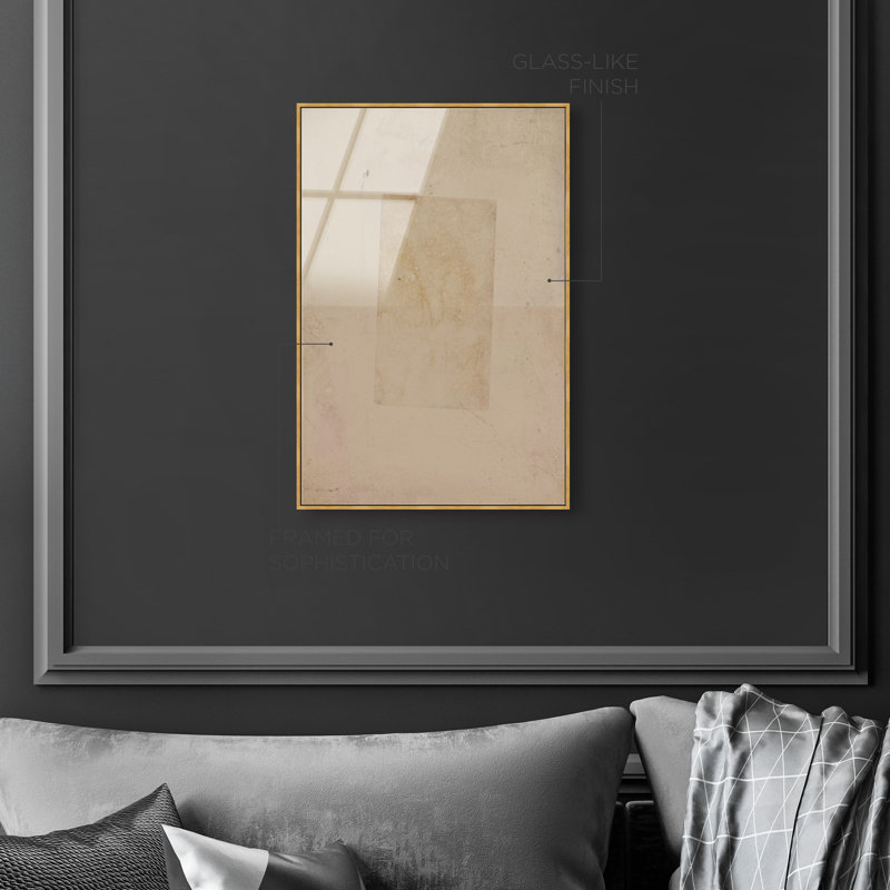 Missing Piece Print by Oliver Gal, 31"H x 46"W, Gold Floater Frame