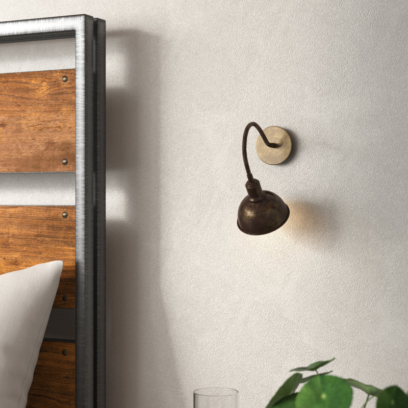 Vintage Metal Wall Lamp, 6.3 Inches Diameter, 6.3 Inches Height | E27 Socket, Max 40W | IP20 Rated, Solid Color, Modern Design | Perfect for Living Room, Bedroom, or Office Decor | Stylish and Functional Lighting Solution