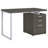 Weathered Grey 3-Drawer Reversible Office Desk-1542703199