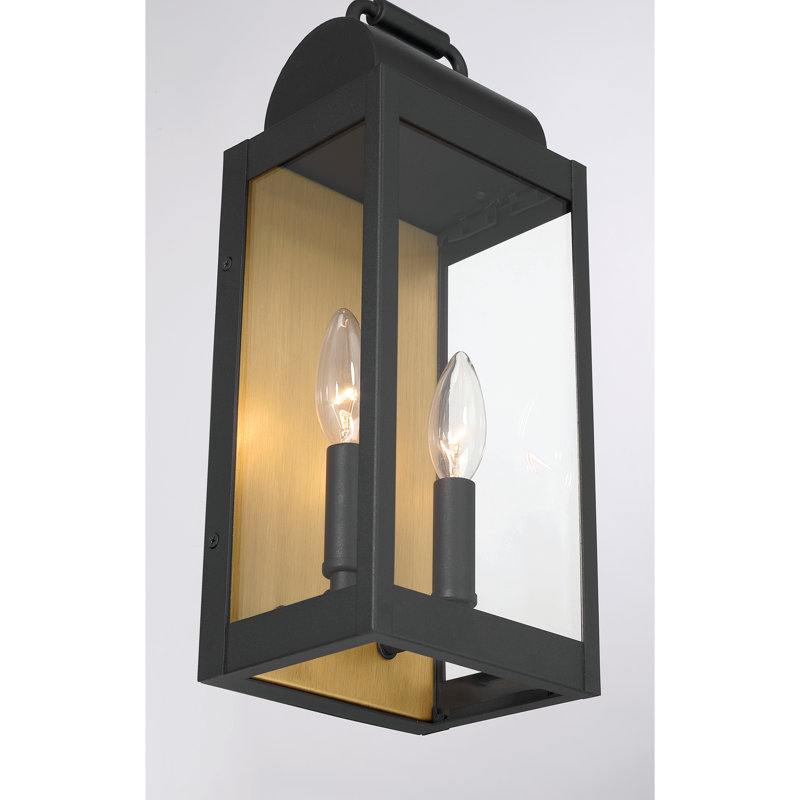 Lanterne 2 lumières Calandra 18 "de haut, 18" H x 6" W x 5" D