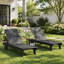 Chaise longue Plantation à larges lattes en PEHD-134042845