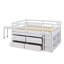 Lit surélevé en bois avec bureau latéral mobile 4 tiroirs et tablettes-1507843050-1507843047