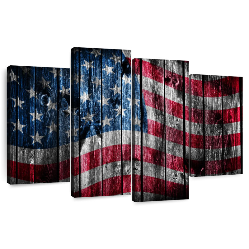 Drapeau américain Borges Grungy, H 22 po x l 36 po