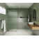 Aurora 36 in. x 78 in. Fully Frameless Fluted Radius Single Fixed Shower Panel