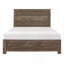 Mobilier de chambre à coucher rustique à panneau en bois 1pc, lit dans une boîte-1541554575-1541554572