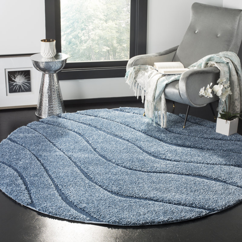 Tapis bleu Ashal, Rond 6 pi 7 po
