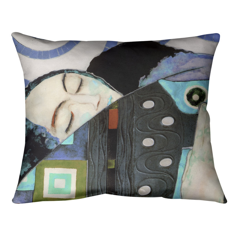 Coussin de support lombaire, Duvet synthétique, 20 po x 14 po, Bleu