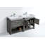 Ensemble de meuble-lavabo double 63 po Politte