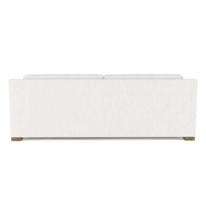 Mercer Track-Arm Loveseat, Weathered, Box Weave Linen Blanc, 33.5" H x 72" W x 39" D