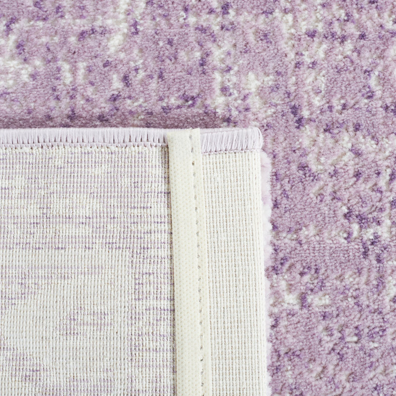 Tapis mauve / beige
