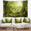 Photographie de paysage forêt verte avec tapisserie du soleil-28484568