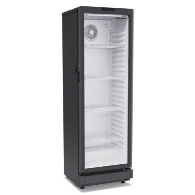 Hamilton Beach 8.5 Cu. Ft. Commercial Display Refrigerator with Anti-Condensation Glass Door, Black — FIN-0018204 | Fridge.com