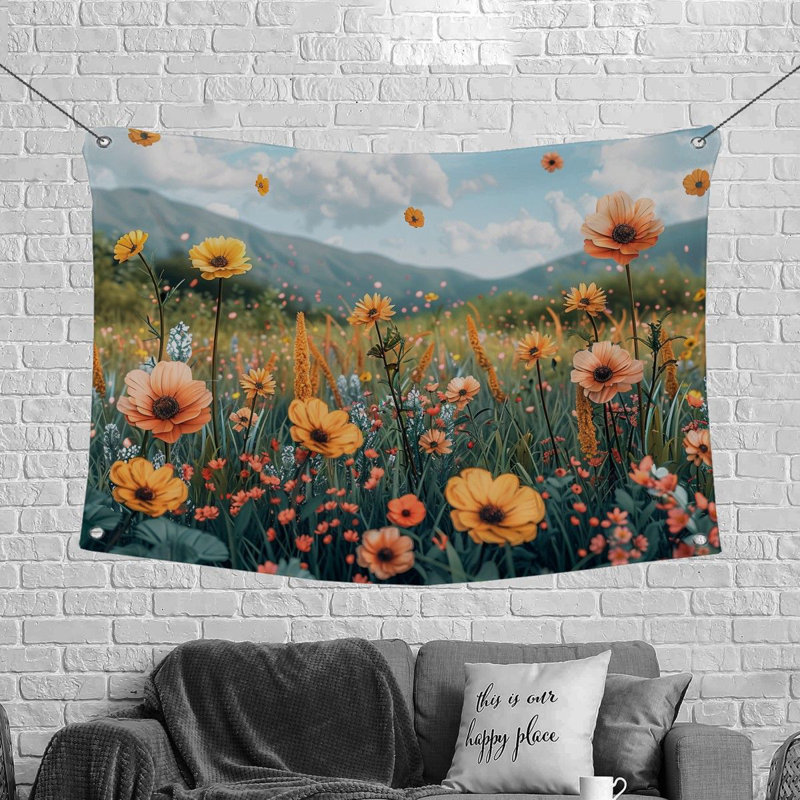 Tapisserie en microfibre, H 68 po x l 80 po