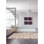 Tapis gris en cuir Aernout