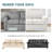 Box Cushion  Armchair  Sofa Slipcover  Machine Washable Cover Rich Textured High Spandex Small Checks Knitted Jacquard Sofa Slipcover with Cushion Covers-1768289801