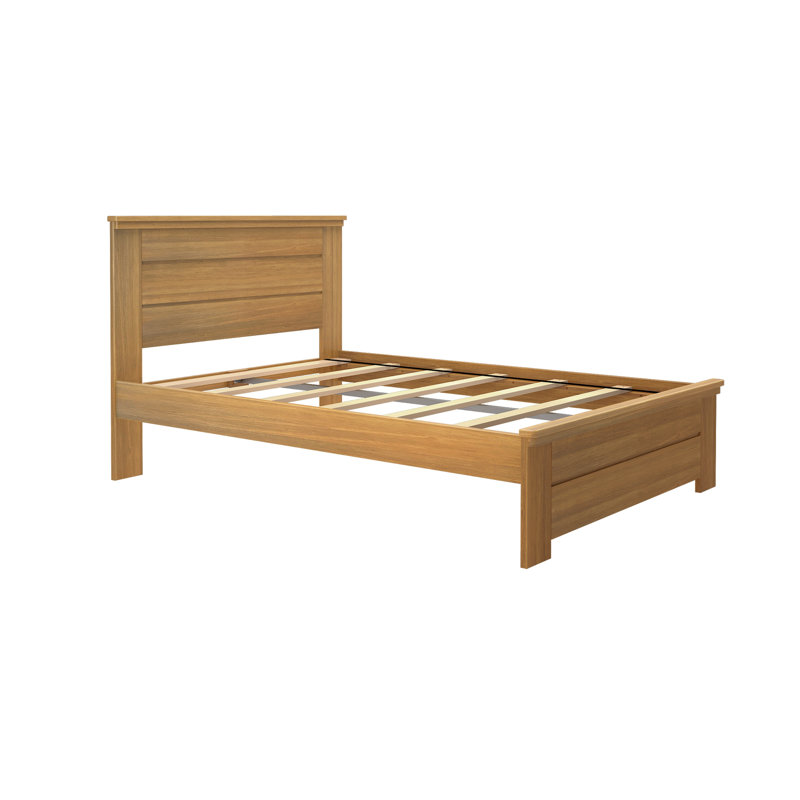  Ariarose Solid Wood Platform Bed, Full, Pecan