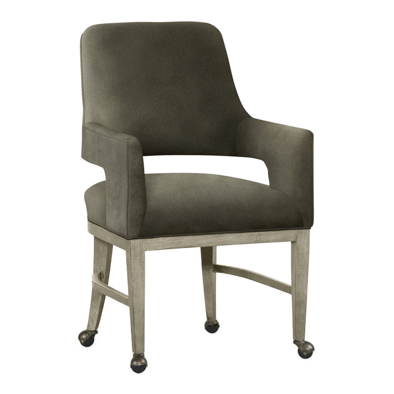 Chaise avec accoudoirs Josie, Amande chamois, Loden 9953