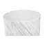 Shear Side Table, Oval, White Stone