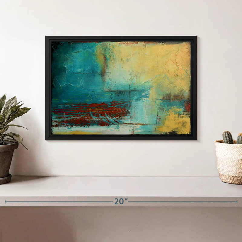 Distant Limit, 13" X 9", Floating Frame Black