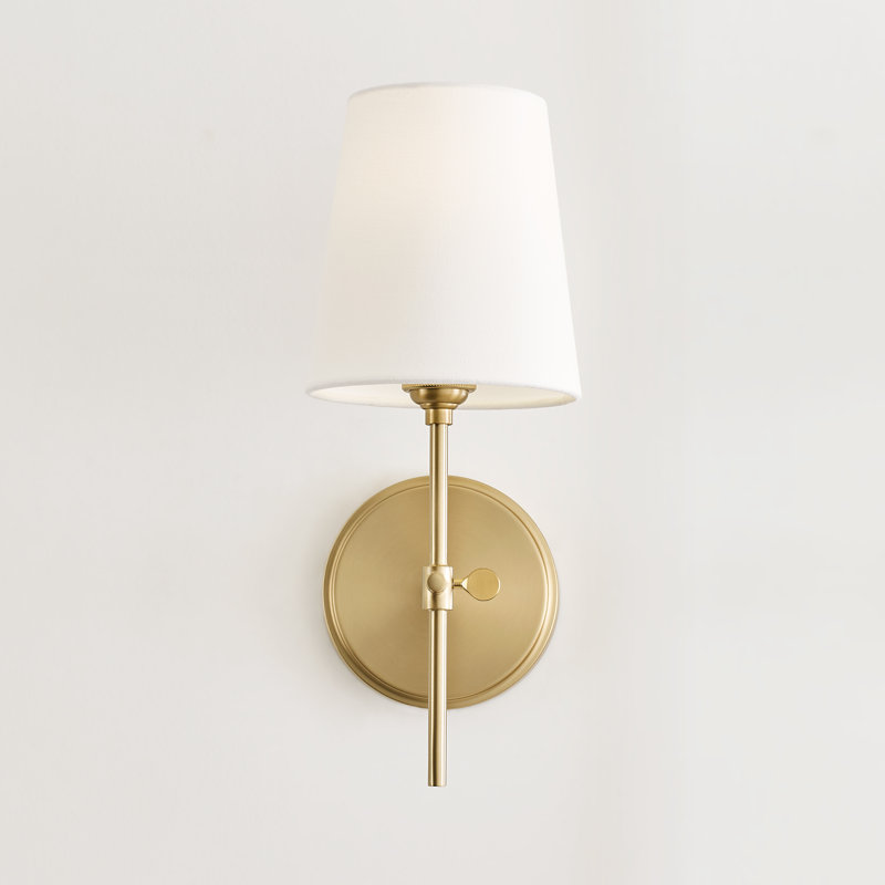 Baker 1 - Light Bath Sconce, Satin Brass, No