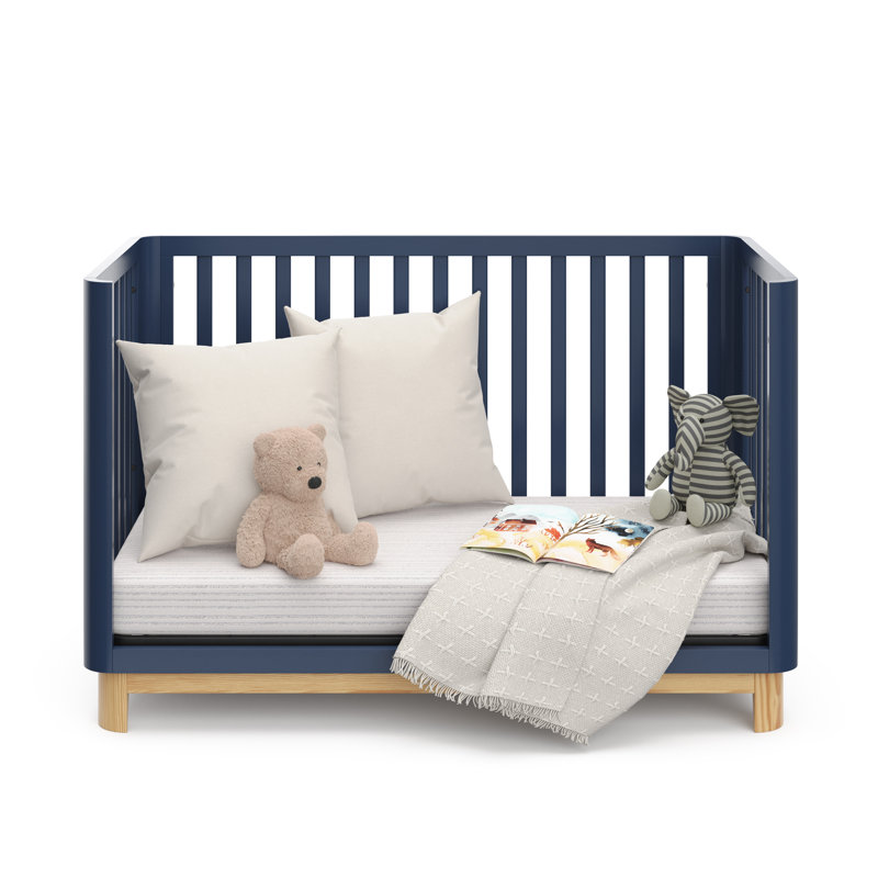 Lit de bébé convertible standard 3-en-1 Santos, Bleu minuit