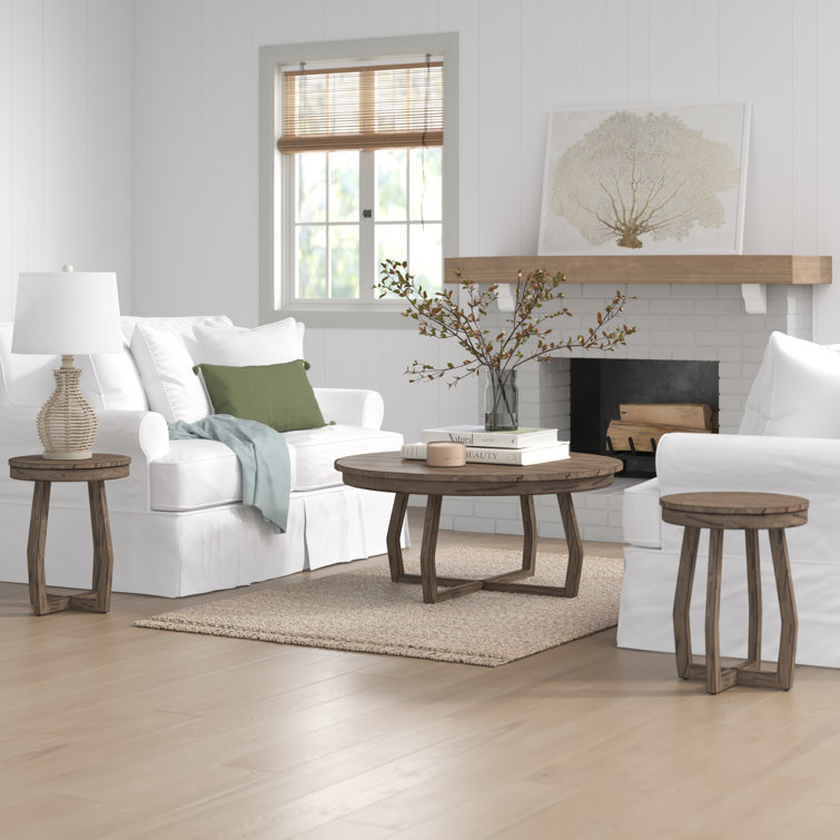 Sloan 3 - Piece Solid Wood Living Room Table Set