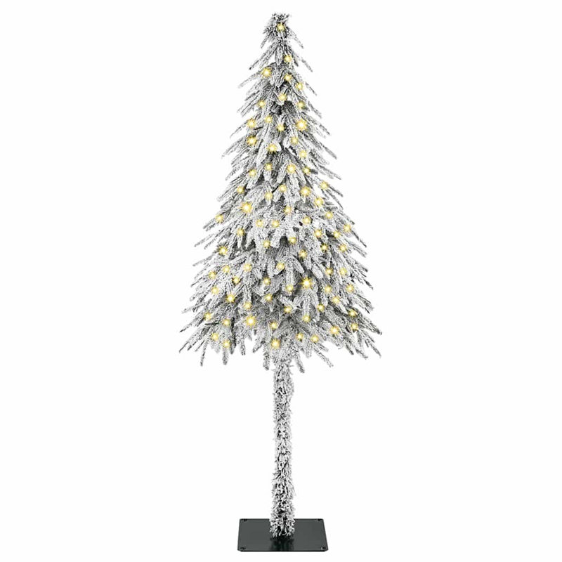 vidaXL Christmas Tree with 300 LEDs White PE and Steel, 4.92 ft