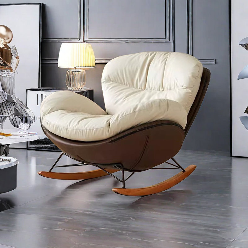Chaise berçante de salon Swan