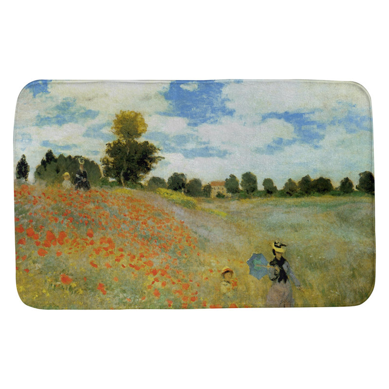 Mane Memory Foam Non-Slip Bath Rug, 17" W x 24" L