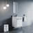 Lunea 24'' Single Bathroom Vanity with Drop-In Ceramic Sink – Soft-Close Doors, Scandinavian Style & Concealed Hinges-1265782362