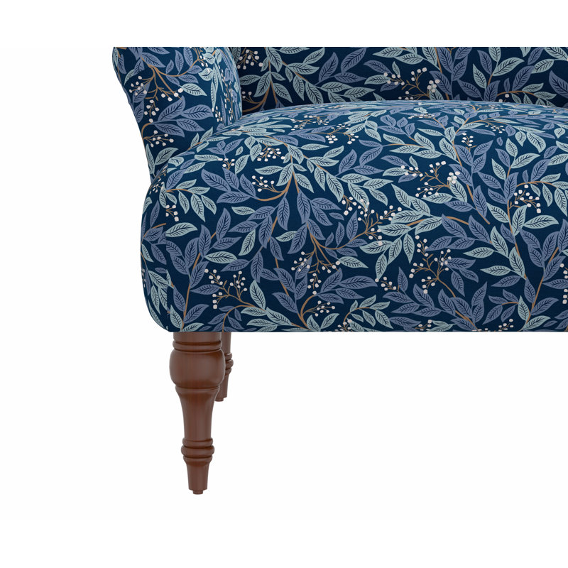 Fauteuil Bristol, Rpc Willowberry Navy Linen, Natural