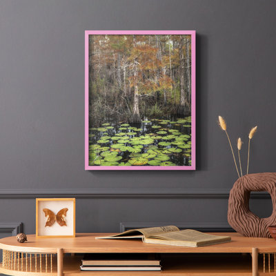 «Black Water I», reproduction encadrée - bois massif