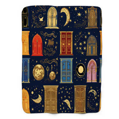 Celestial Riddles - 1 Piece Premium Sherpa Blanket
