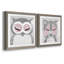 Hibou - ensemble de 2 peintures-271124419-271124472