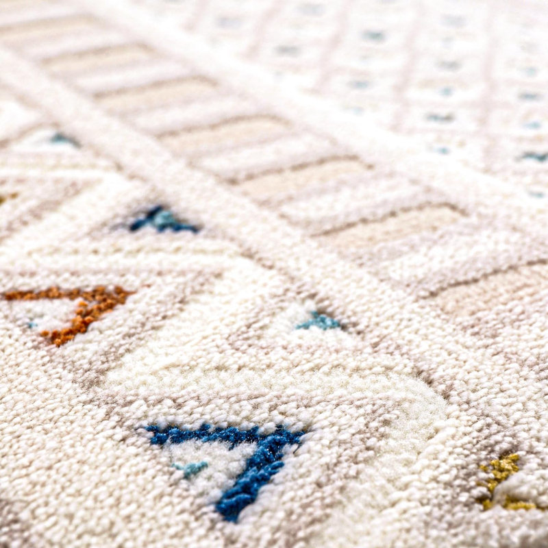 Indoor Area Rugs Low Pile Bedroom Rug Non Slip Floor Mat Soft Entryway Carpet Pad for Hallway ZN003, Rectangle 160 x 230 cm
