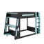 Lit superposé double en bois pleine grandeur avec bureau, USB et lumière DEL-439033156-439033153